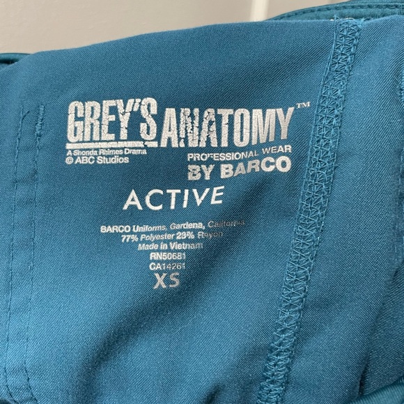 Greys anatomy barco scrubs set xs - Picture 8 of 10